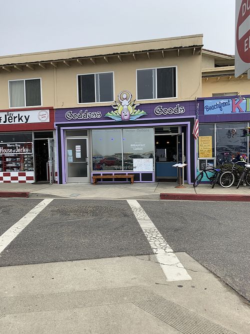 Entrance to Goddess Goods at Goddess Goods in Morro Bay