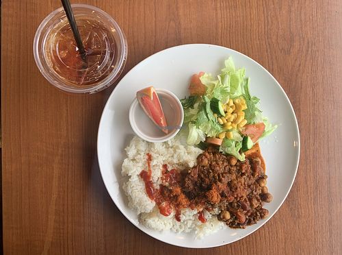 Chilli rice without cheese! at Koikoi Cafe in Tokyo