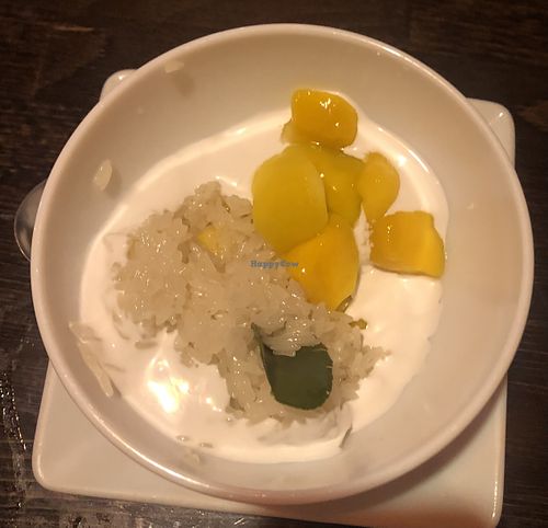 Mango and rice dessert  at Pum in Besancon