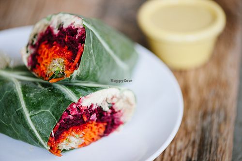 Veggie Wraps with House Dressing at The Green Moustache in North Vancouver