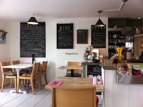 View of cafe at Vega in Tintagel