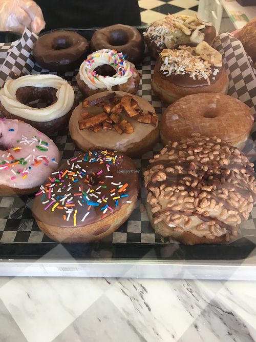 All these are vegan! at Daddy O Doughnuts in Mississauga