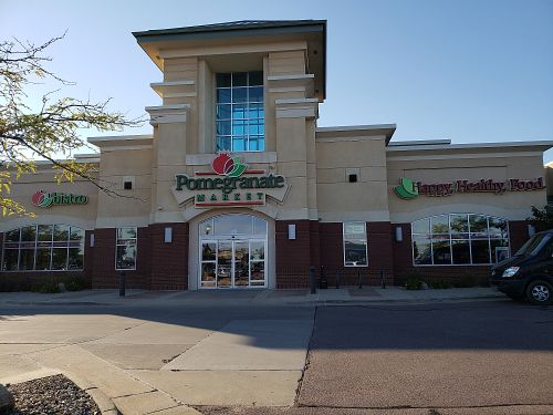 Outside at Pomegranate Market in Sioux Falls