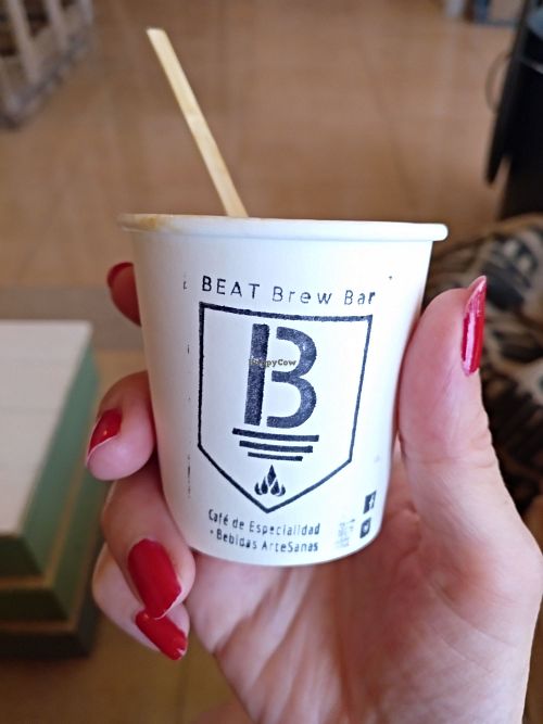 Café "bombón" de coco. at BEAT Brew Bar in Valencia