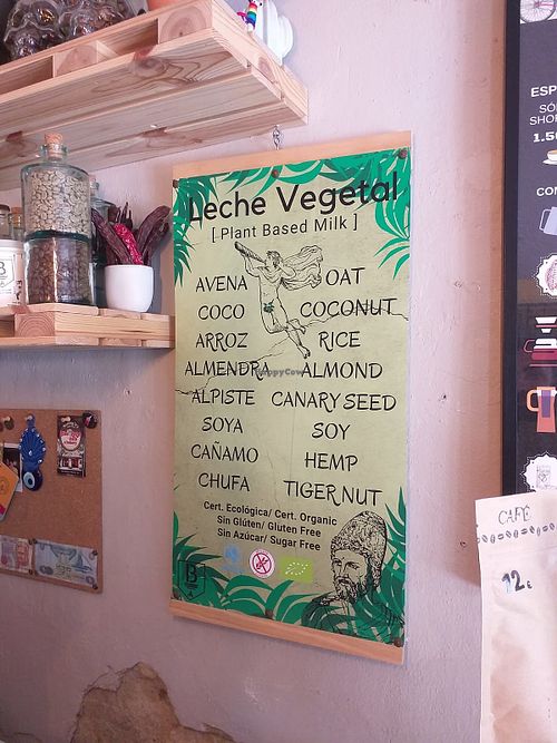 8 plant based milks at BEAT Brew Bar in Valencia