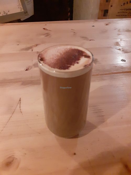 Irish coffe with coconut cream at BEAT Brew Bar in Valencia