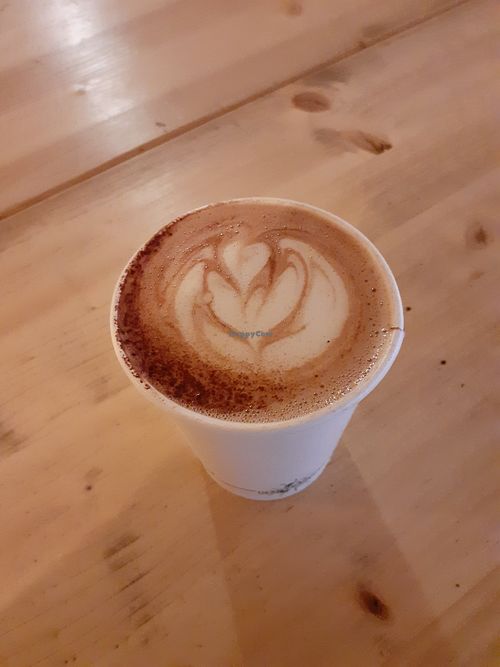 Maitake mushrom superlatte at BEAT Brew Bar in Valencia