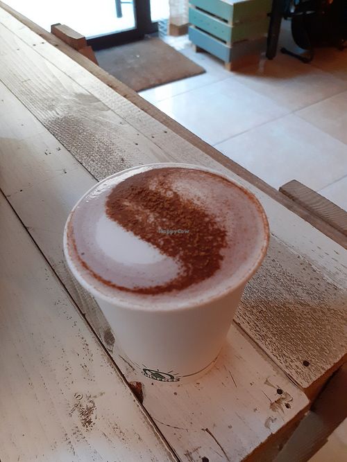 Chicha latte at BEAT Brew Bar in Valencia