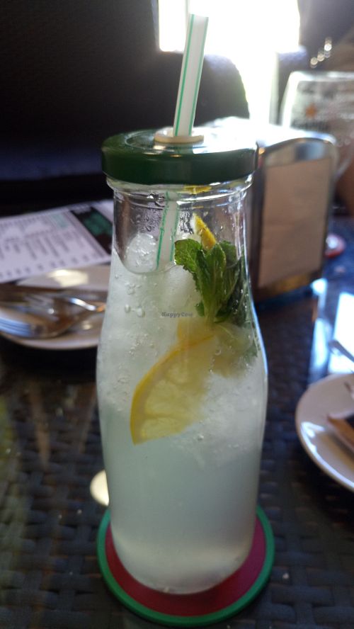 Delicious homemade lemonade  at Cafe del Far in Salou