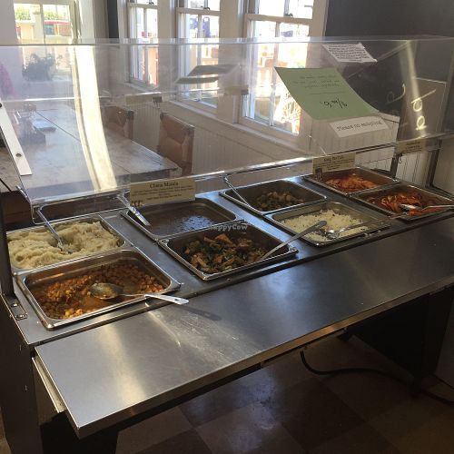 Vegetarian hot bar at 141 Bradford Natural Market in Provincetown