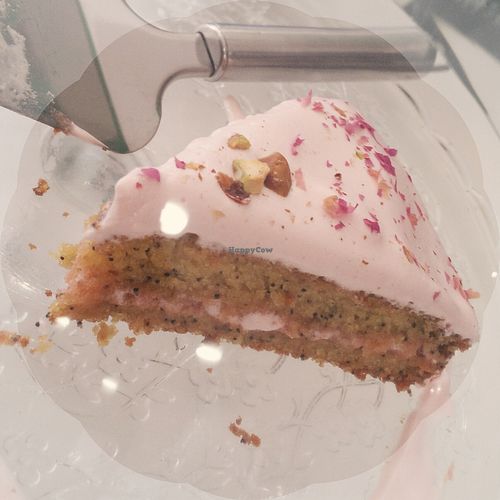 Carrot and rose cake at Annie's Kitchen in Lille