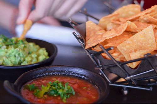 Locally sourced chips, house-made guacamole and salsa  at Chappaqua Station in Chappaqua