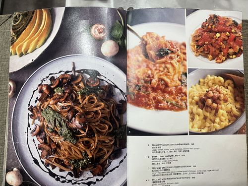 Menu - Pasta 1  at Herbivore - Shin Kong Mitsukoshi in Taipei