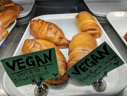 2 of 4 vegan piroshkies at Pinoyshki in Seattle