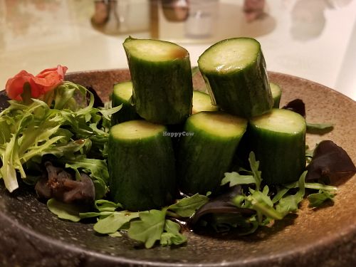 cucumber salad at Ooak Kitchen in Culver City