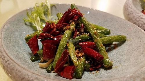 Spicy green beans at Ooak Kitchen in Culver City