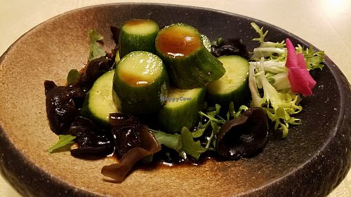 Cucumber dish at Ooak Kitchen in Culver City