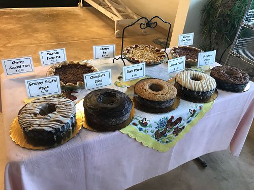 All of the cakes except for the pies and the Rum Pound are Vegan. Nice size and reasonably priced! at BreadHaus in Grapevine