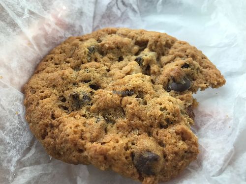Great chocolate chip cookie. Same batter as the oatmeal raisin but overall not as epic as the oatmeal raisin. Still very highly recommend, though. at BreadHaus in Grapevine