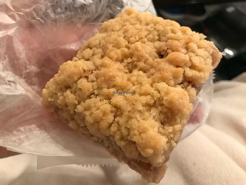 Apple Streusel. Very nice flavor, aromatic, soft texture with crunch topping. at BreadHaus in Grapevine