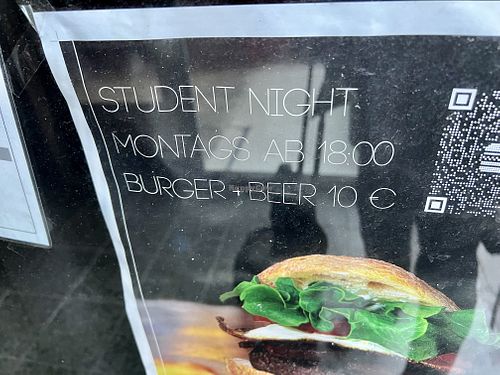 sign  at The Hungry Highlander in Coburg