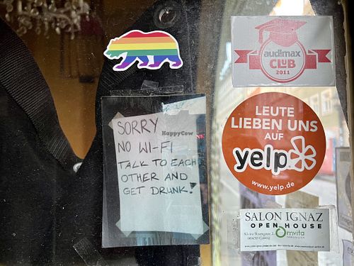 signs  at The Hungry Highlander in Coburg