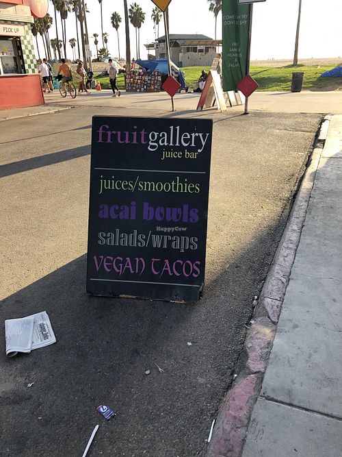 Advertising at Fruit Gallery in Venice