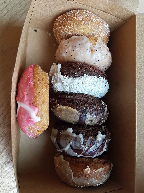 Many different flavours at Mighty-O Donuts - Denny Triangle in Seattle