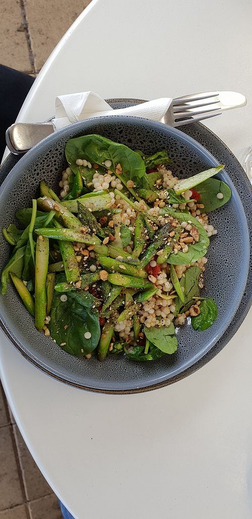 Veganised couscous salad at Frederick's Cafe in Albany