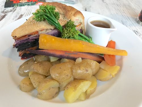 Vegan Rainbow Pie at Playhouse Bar and Kitchen in Nottingham