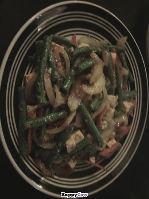 Spicy garlic green bean tofu at Central Vegetarian Cuisine in Alameda