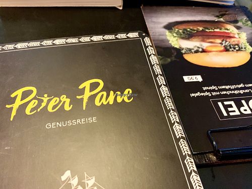 menu at Peter Pane in Leipzig
