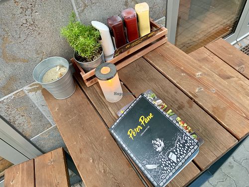 outside at Peter Pane in Leipzig