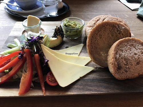 Breakfast platter - all vegan  at Vrohstoff in Wurzburg