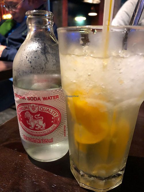 Salty mandarin orange soda water at Gingko House 銀杏館 in Kowloon