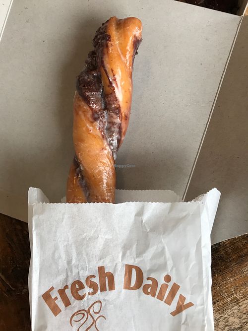 Vegan tiger tail! OMG!  at Sweet Retreat Donuts in Long Beach