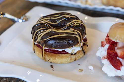 Peanut butter and jelly at Sweet Retreat Donuts in Long Beach