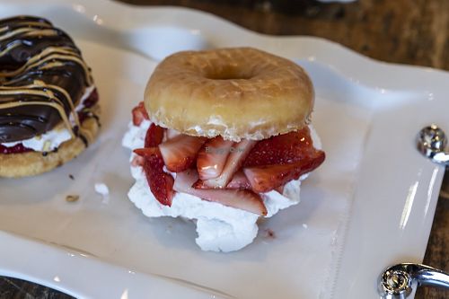 Strawberry short cake  at Sweet Retreat Donuts in Long Beach
