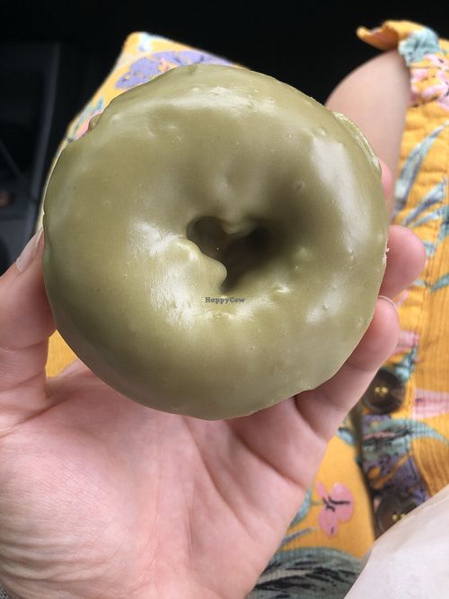 Matcha green tea cake donut at Sweet Retreat Donuts in Long Beach