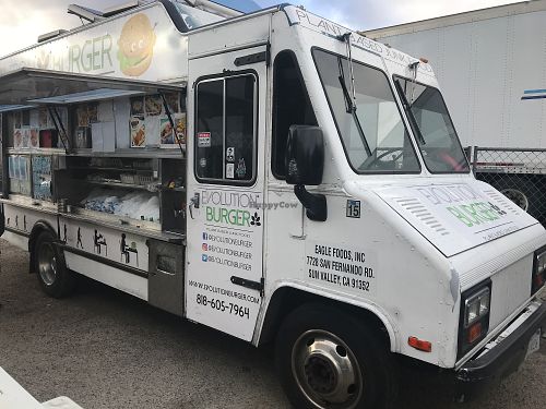 Evolution Burger vegan food truck at Evolution Burger - Food Truck in Northridge