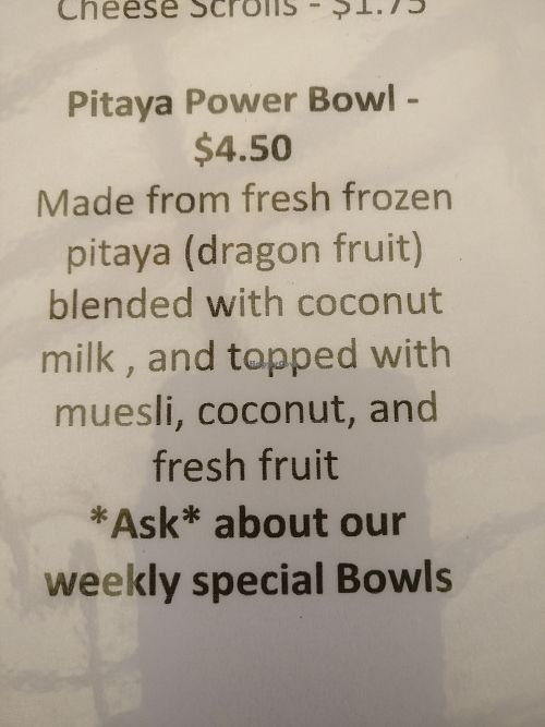 Other bowls also available at Hefalump Cafe in Mondulkiri