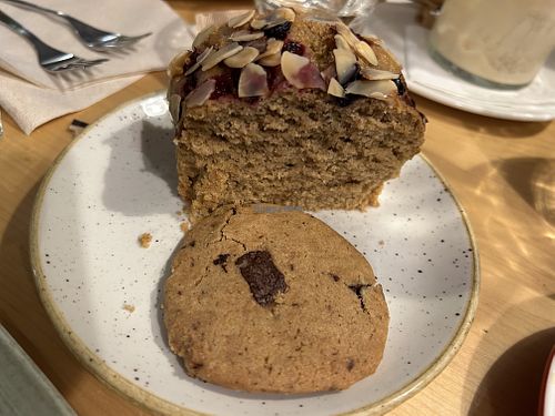 Vegan cake and cookies   at Maiatza in San Sebastian