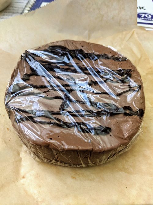 Vegan + Gluten free Chocolate Cheesecake at Caffrodite Community Collective in Ventura