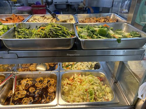 Lunch vegetables  at Xian Yuan 贤缘素食 in Northeast Singapore