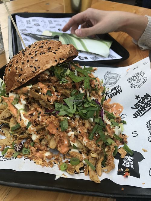 Shoarma delight at Vegan Junk Food Bar - Eastside in Amsterdam