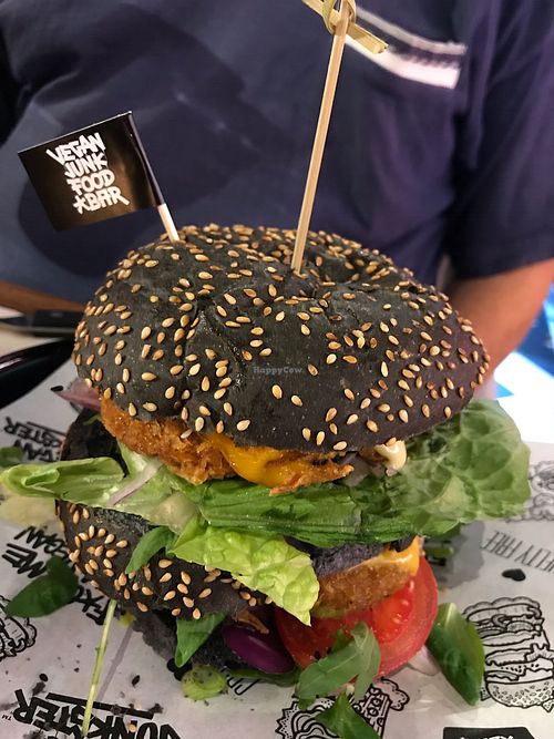 Daddy burger at Vegan Junk Food Bar - Eastside in Amsterdam