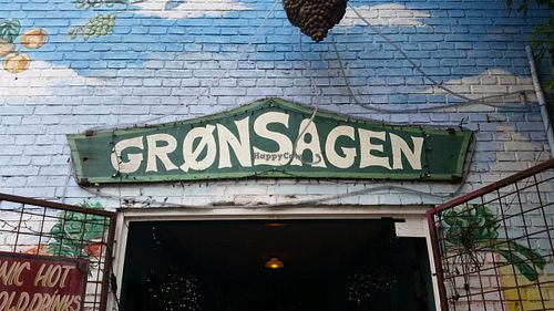 entrance at Grønsagen in Copenhagen