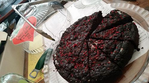 beetroot quinoa choco cake at Grønsagen in Copenhagen