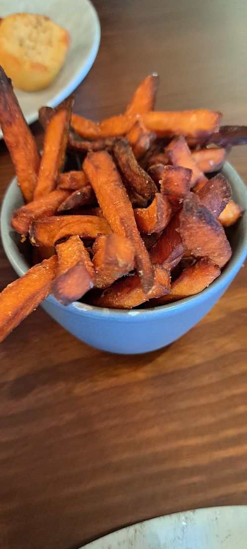 Sweet potato fries at The Hawes Inn in South Queensferry