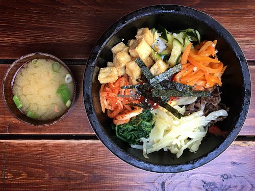 Vegan bimbimbab with miso at Kimchi Princess in Berlin